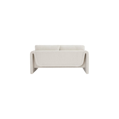 Stylus Cream Boucle Fabric Loveseat