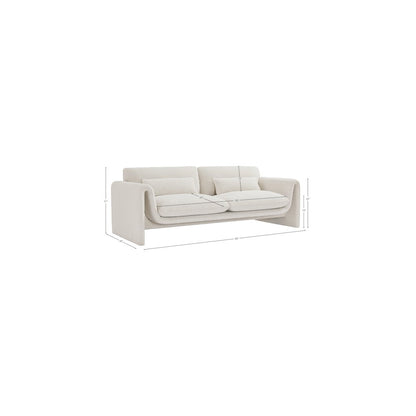 Stylus Cream Boucle Fabric Sofa