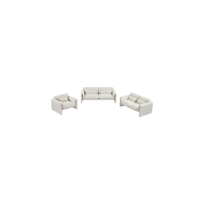 Stylus Cream Boucle Fabric Sofa