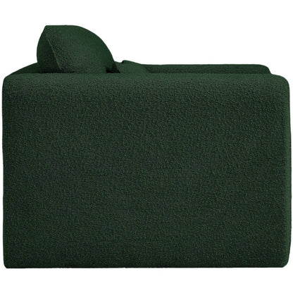 Stylus Green Boucle Fabric Chair