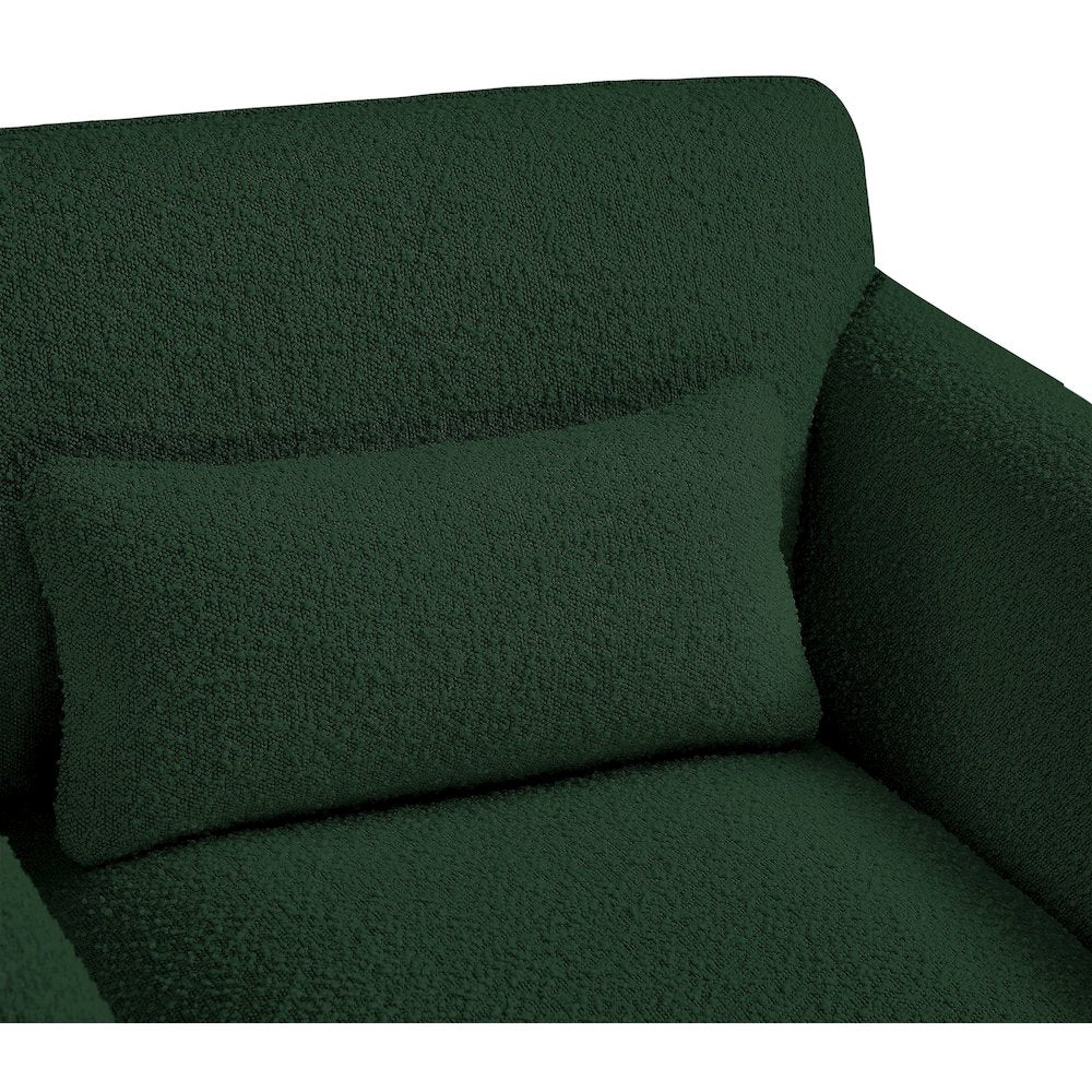 Stylus Green Boucle Fabric Chair