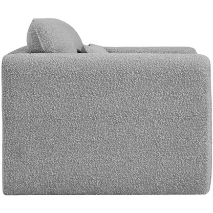 Stylus Grey Boucle Fabric Chair