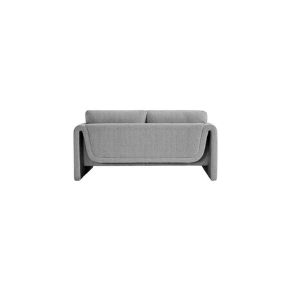Stylus Grey Boucle Fabric Loveseat