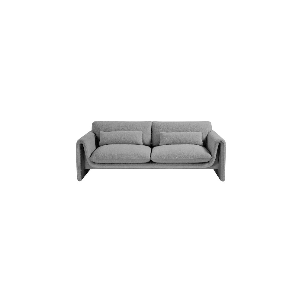 Stylus Grey Boucle Fabric Sofa
