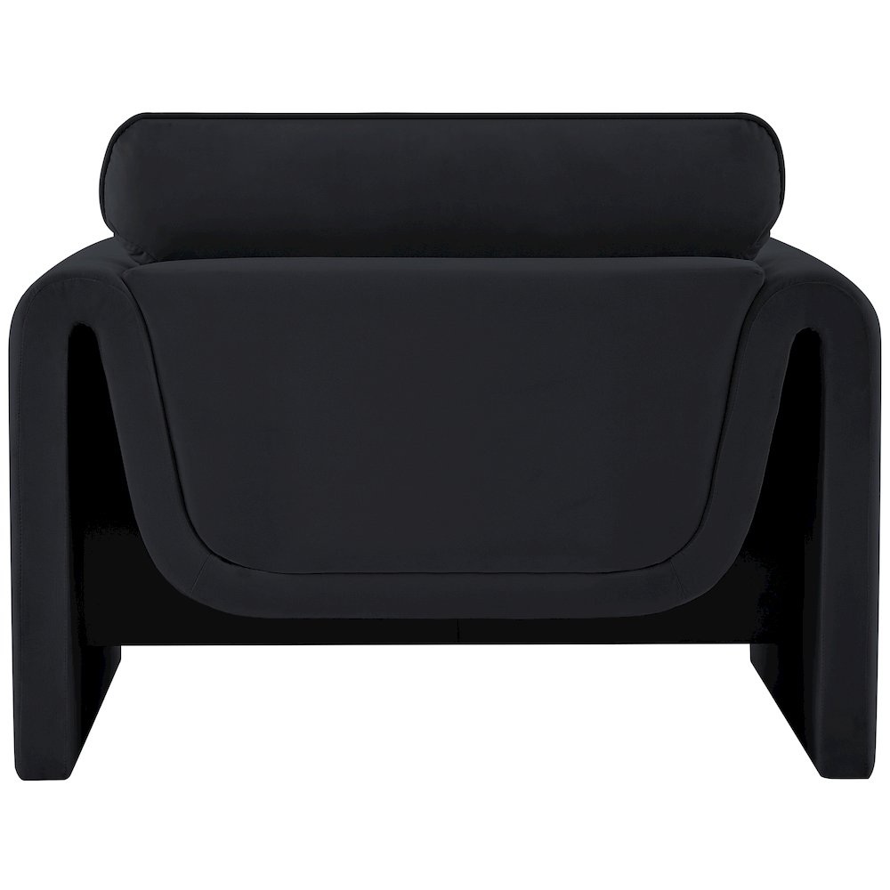 Sloan Black Velvet Fabric Chair