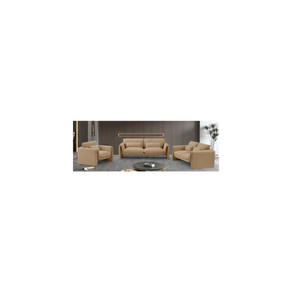 Sloan Camel Velvet Fabric Chair