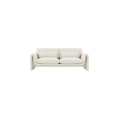 Sloan Cream Velvet Fabric Sofa