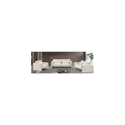 Sloan Cream Velvet Fabric Sofa