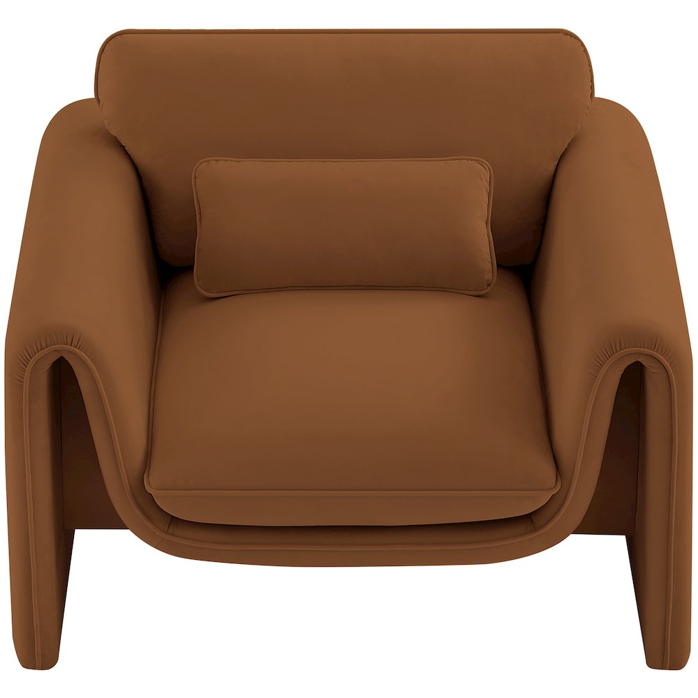 Sloan Saddle Velvet Fabric Chair