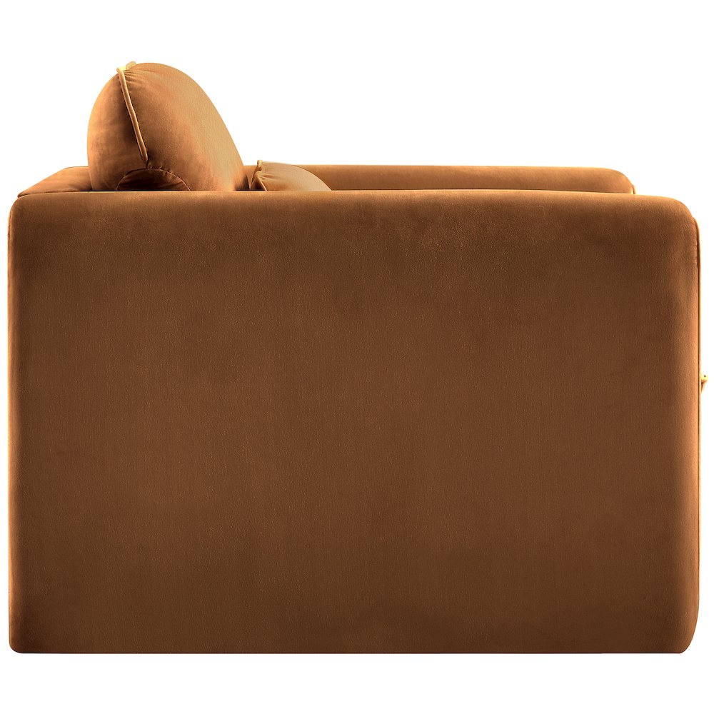 Sloan Saddle Velvet Fabric Chair