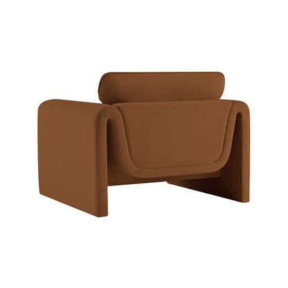Sloan Saddle Velvet Fabric Chair