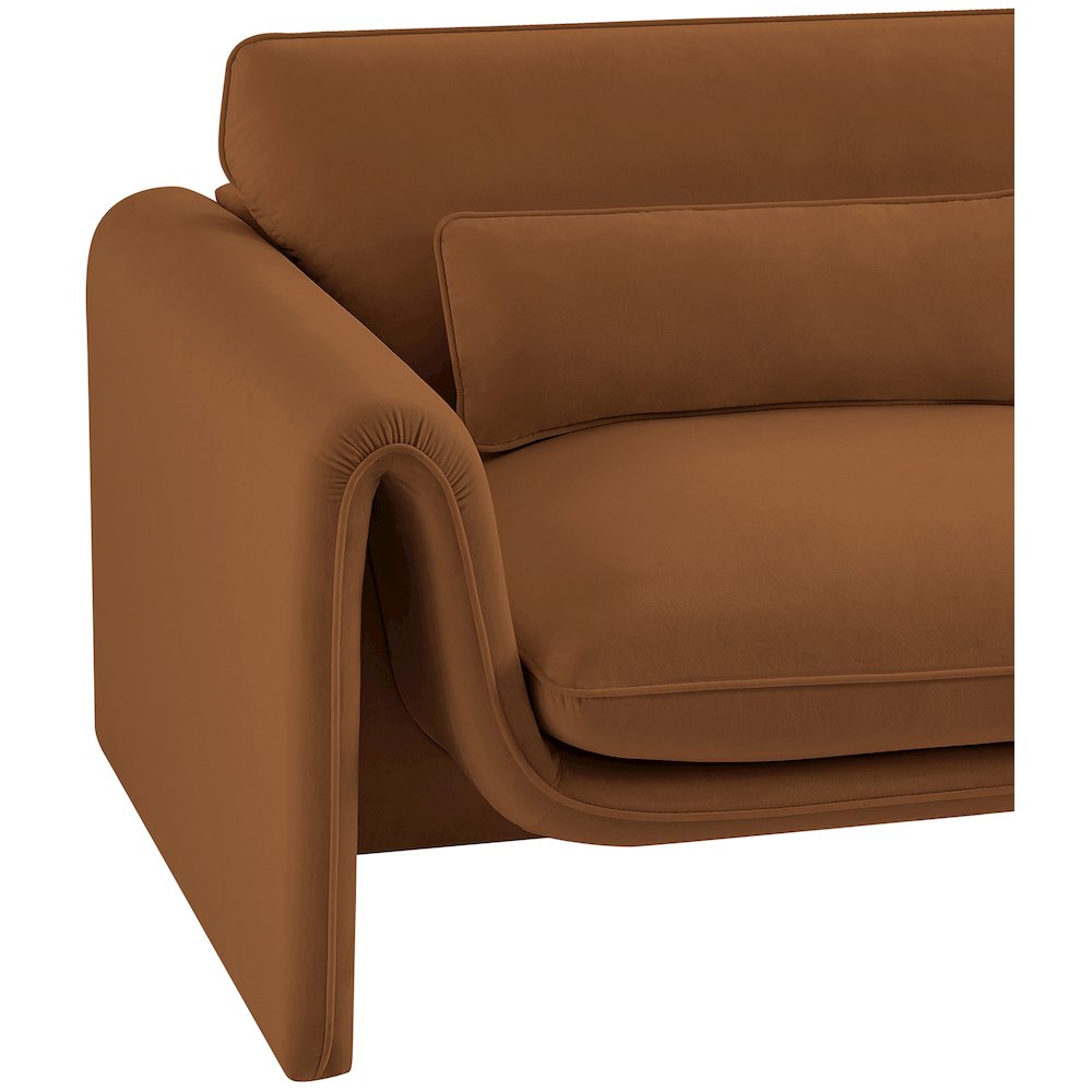 Sloan Saddle Velvet Fabric Chair