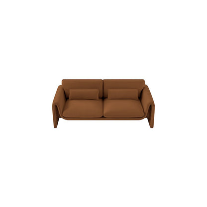Sloan Saddle Velvet Fabric Sofa