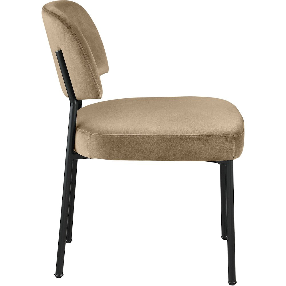 Zarelle Beige Performance Fabric Upholstered Dining Chair, Set of 2