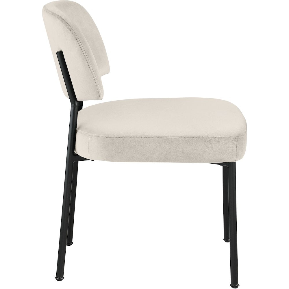 Zarelle Cream Performance Fabric Upholstered Dining Chair, Set of 2