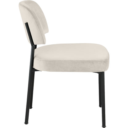 Zarelle Cream Performance Fabric Upholstered Dining Chair, Set of 2