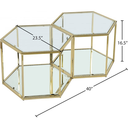 Sei Brushed Gold Coffee Table