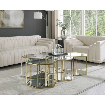Sei Brushed Gold Coffee Table