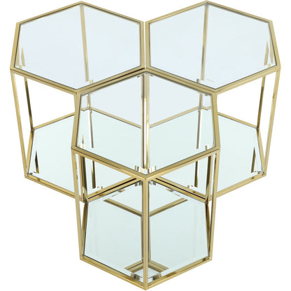 Sei Brushed Gold End Table