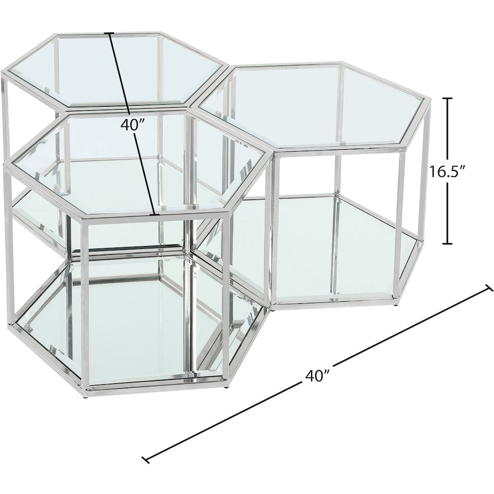 Sei Chrome Coffee Table