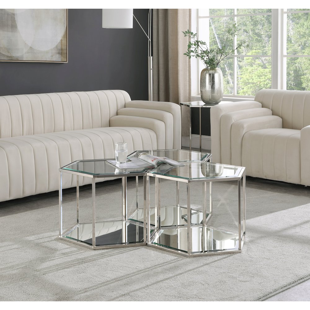 Sei Chrome Coffee Table