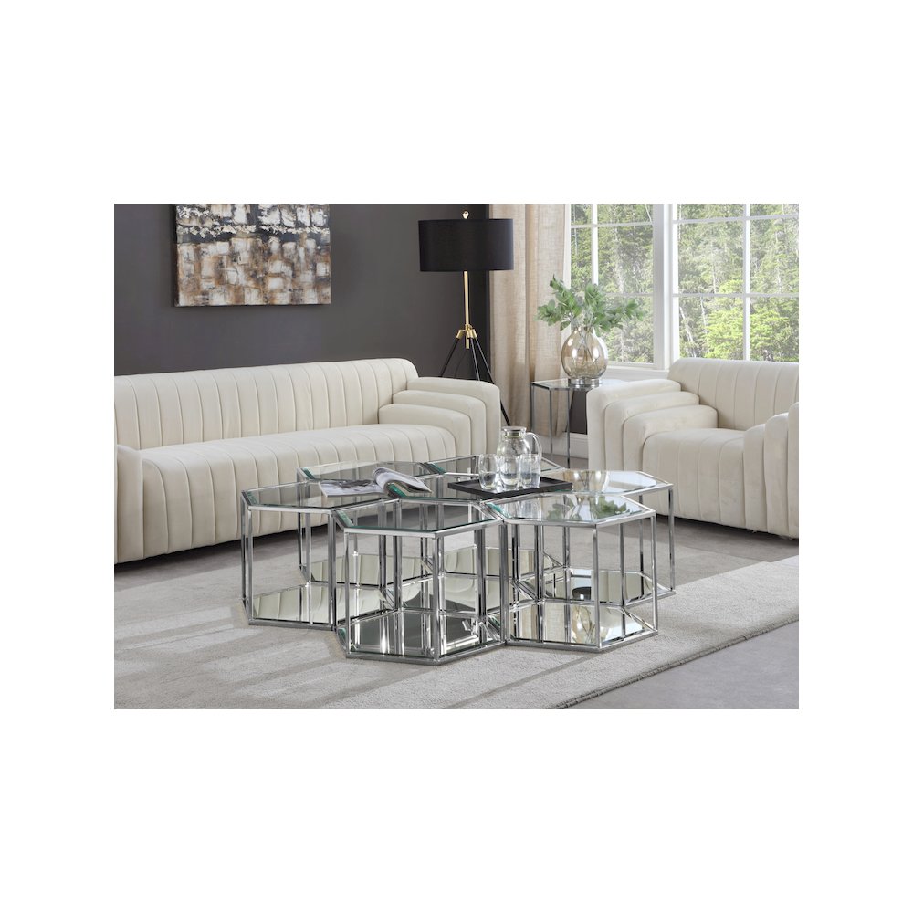 Sei Chrome Coffee Table