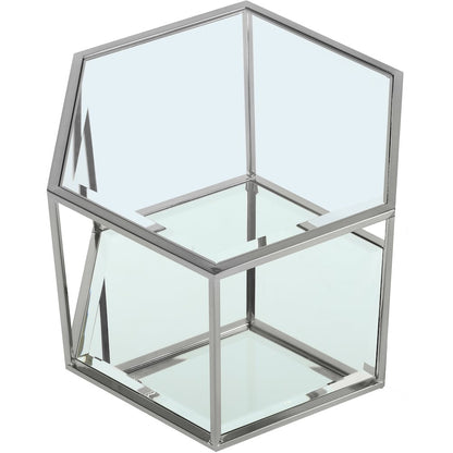 Sei Brushed Chrome Coffee Table