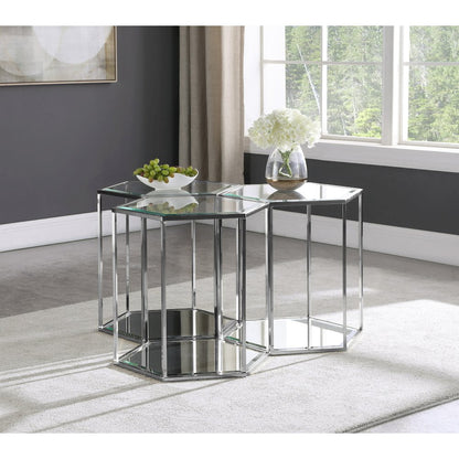 Sei Chrome End Table
