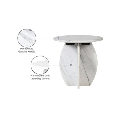 Formentera White End Table