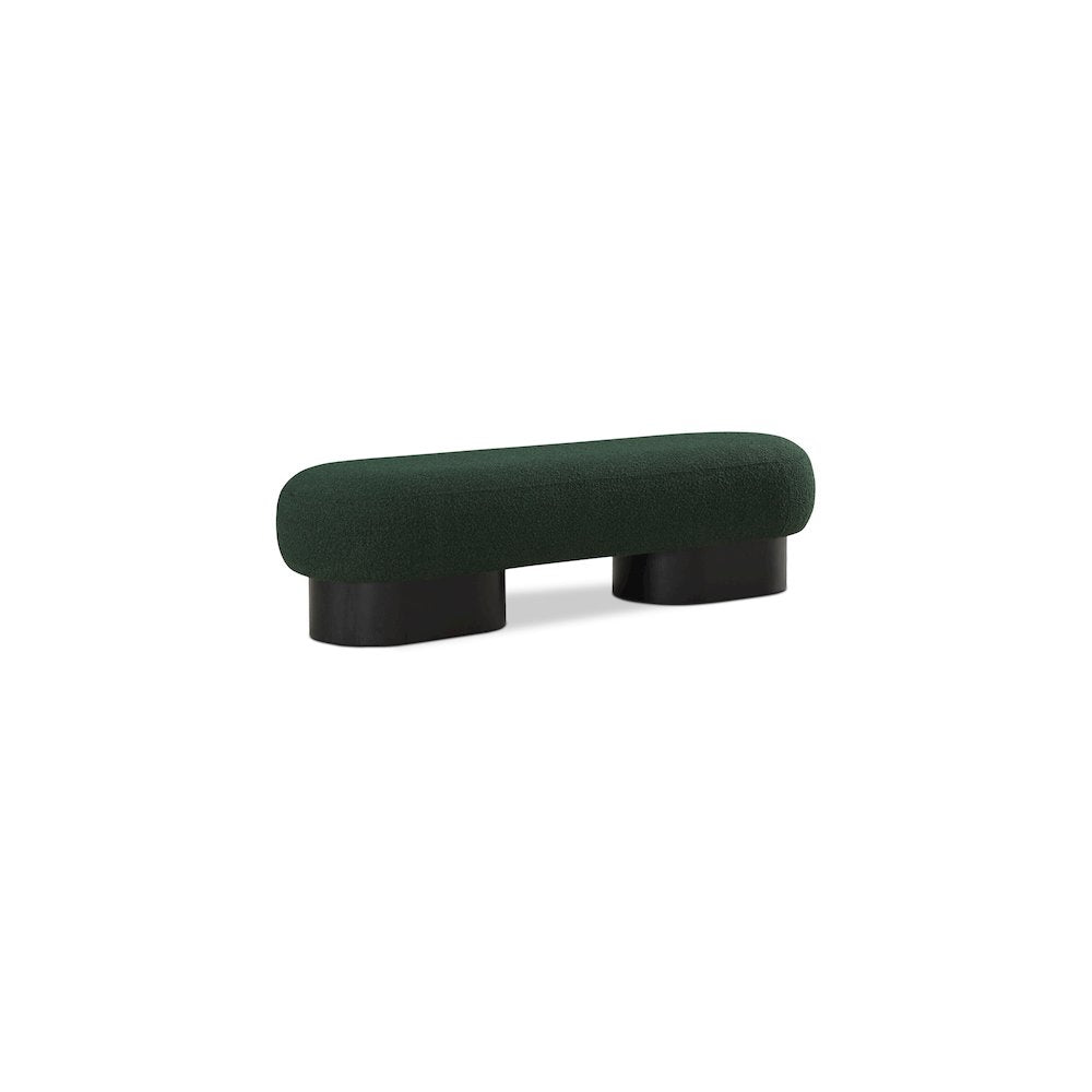 Robertson Green Boucle Fabric Bench
