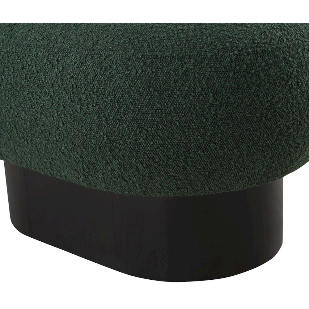 Robertson Green Boucle Fabric Bench