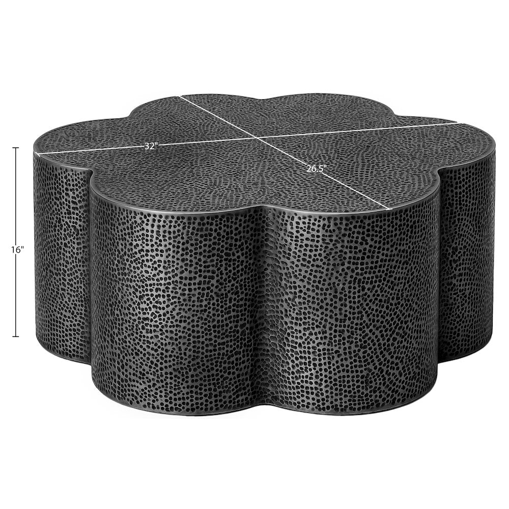 Lotus Black Iron Coffee Table