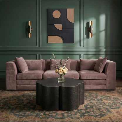 Lotus Black Iron Coffee Table