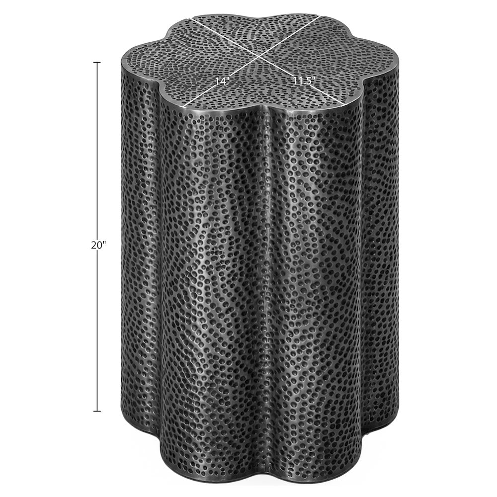 Lotus Black Iron End / Side Table