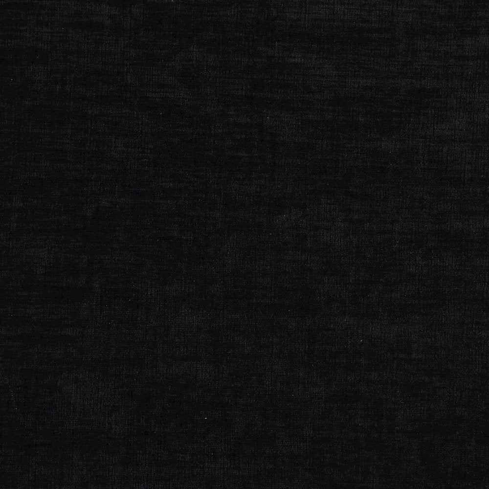 Edison Black Chenille Fabric Bench