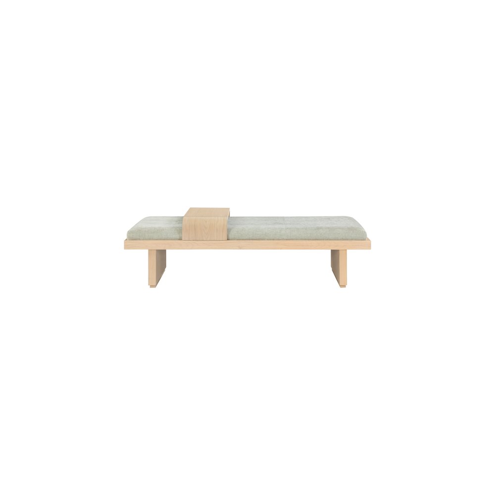 Arlington Mint Green Chenille Fabric Bench