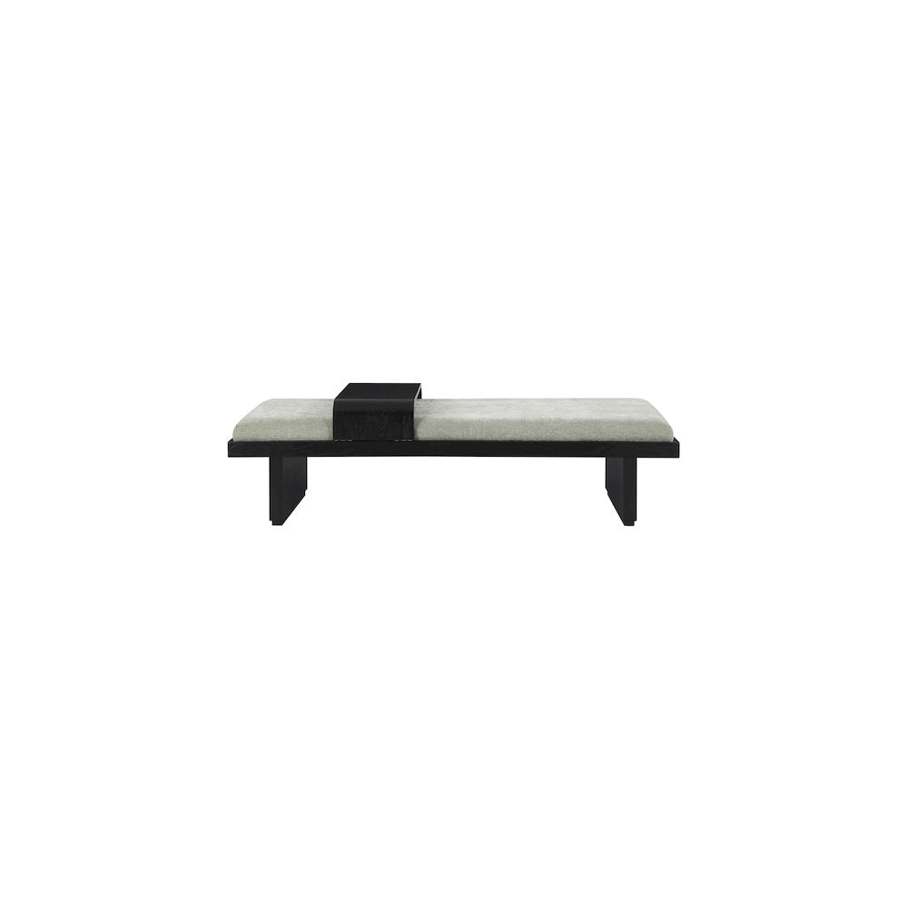 Arlington Mint Green Chenille Fabric Bench