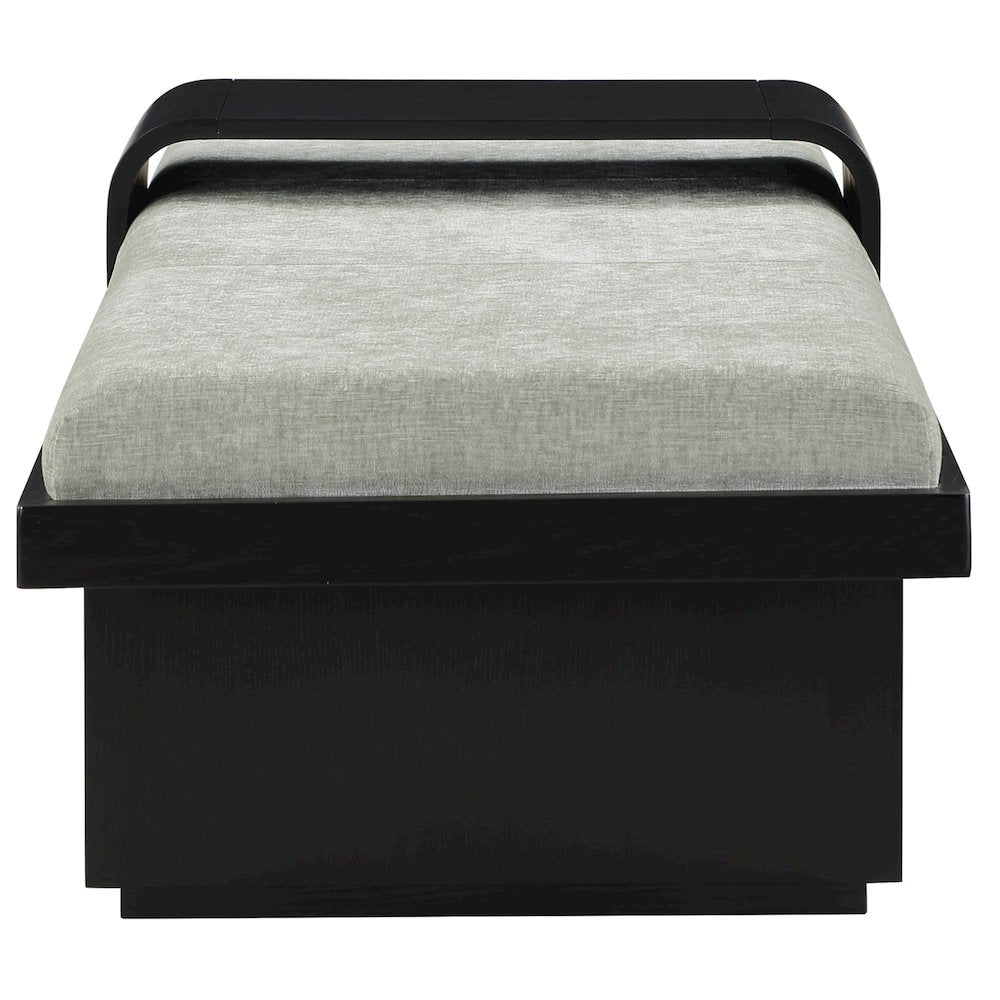 Arlington Mint Green Chenille Fabric Bench