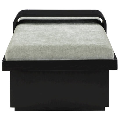 Arlington Mint Green Chenille Fabric Bench