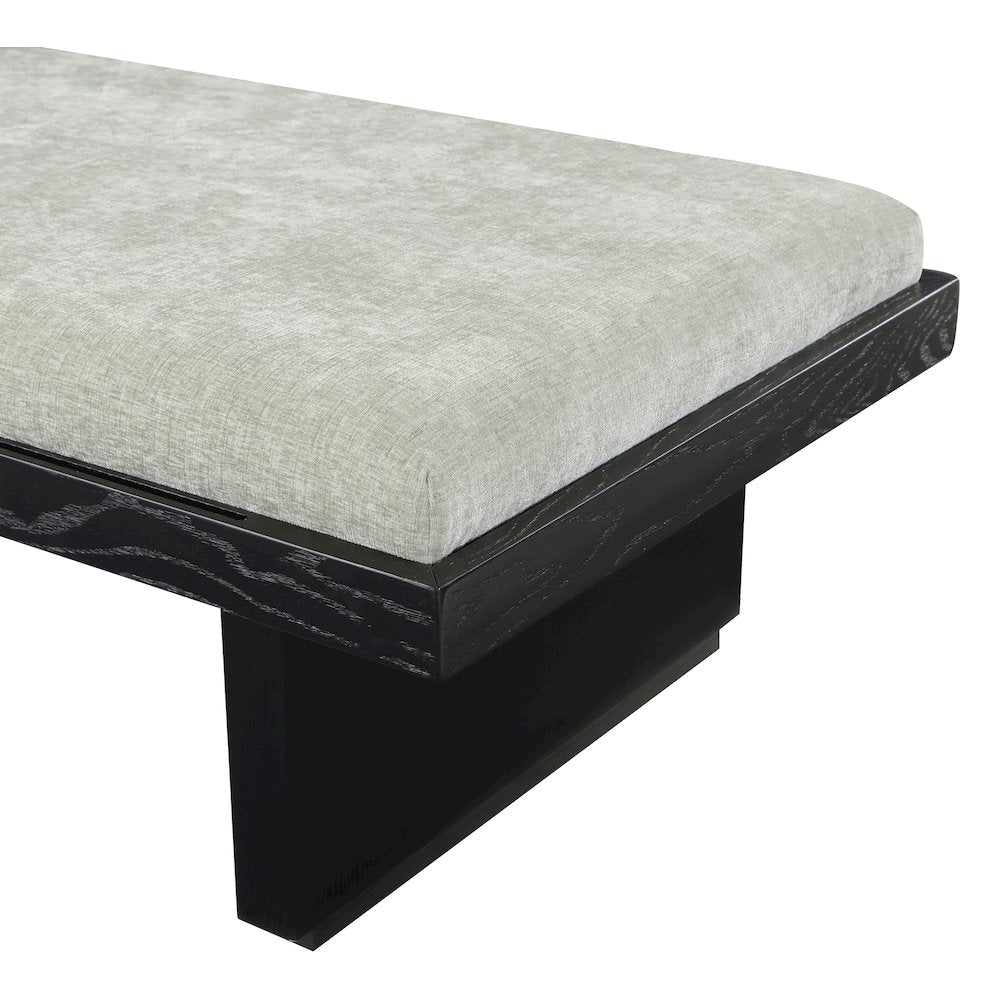 Arlington Mint Green Chenille Fabric Bench