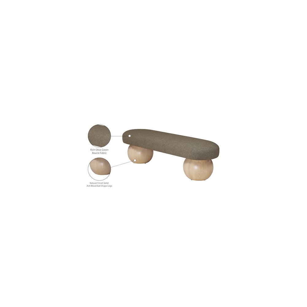 Bowie Olive Bench