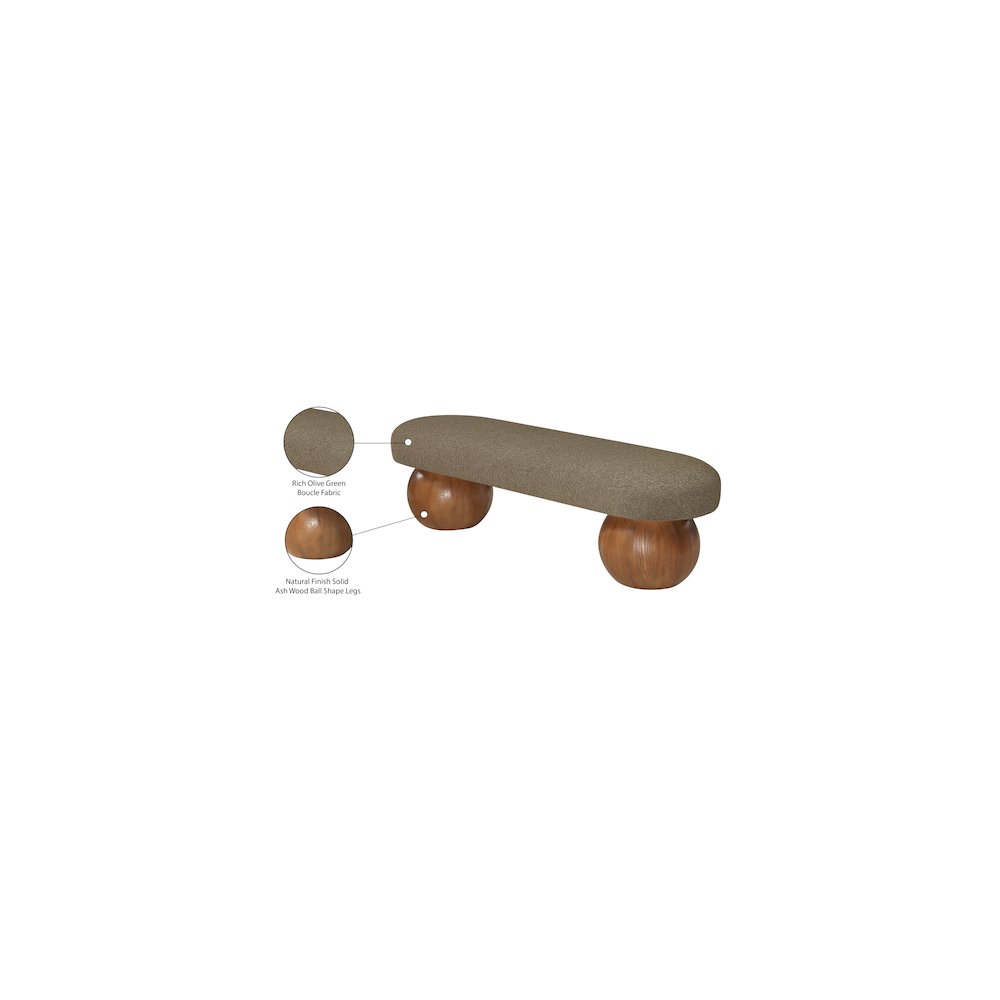 Bowie Olive Bench