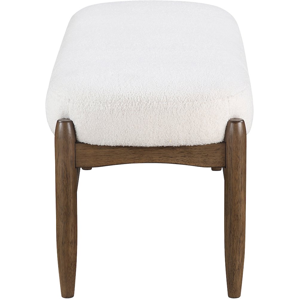 Briar Cream Faux Sheepskin Upholstered Bench