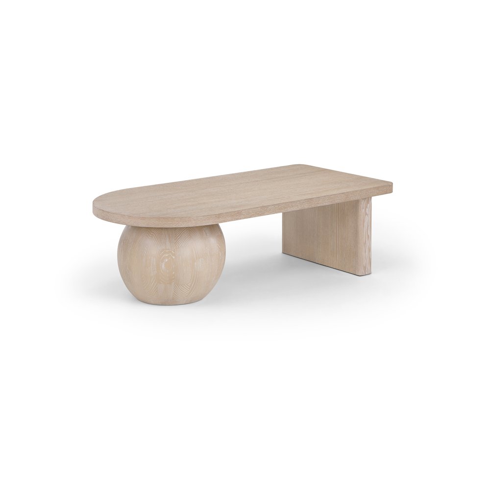 Solum Natural Ash Wood And Oak Veneer Coffee Table