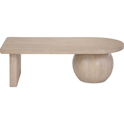 Solum Natural Ash Wood And Oak Veneer Coffee Table