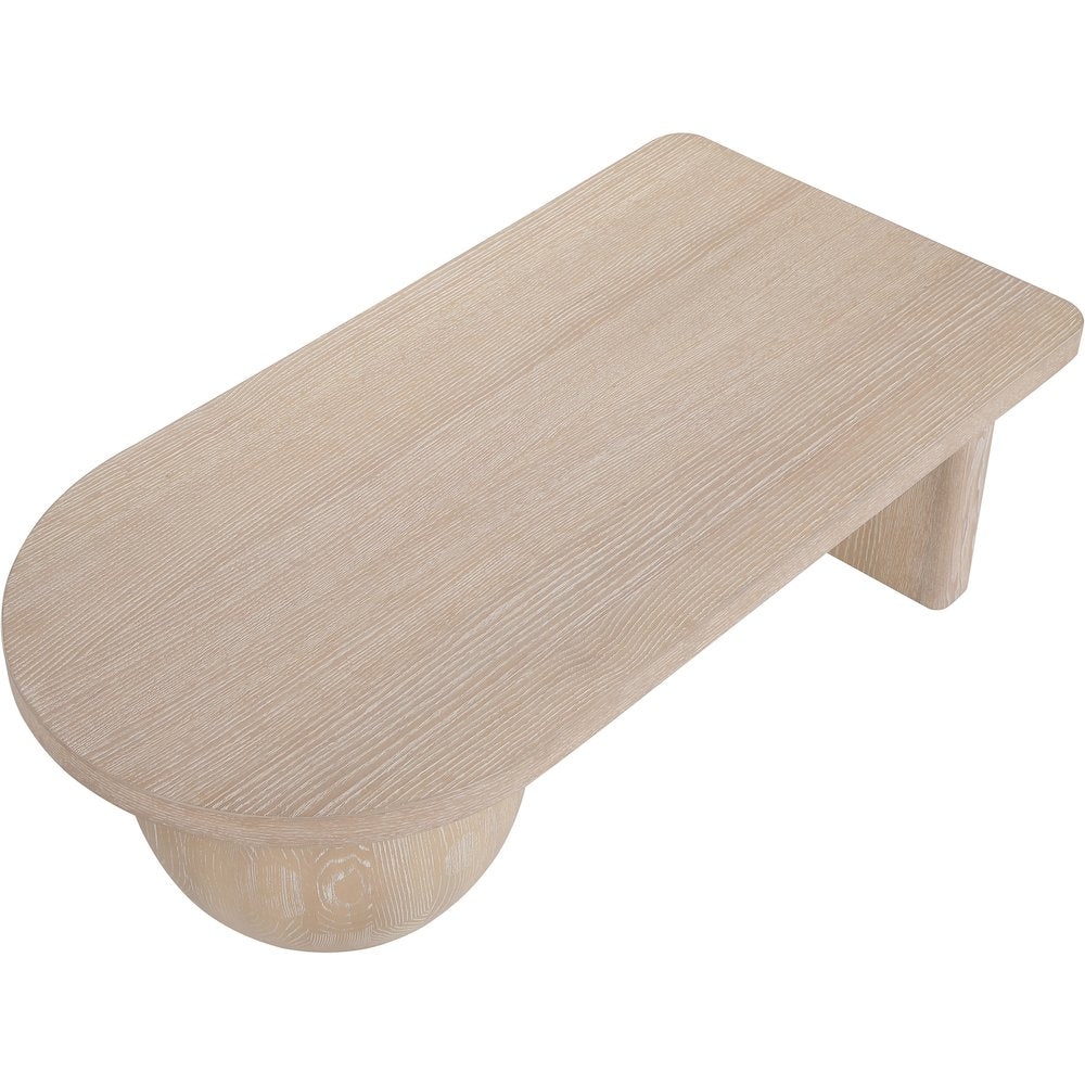 Solum Natural Ash Wood And Oak Veneer Coffee Table