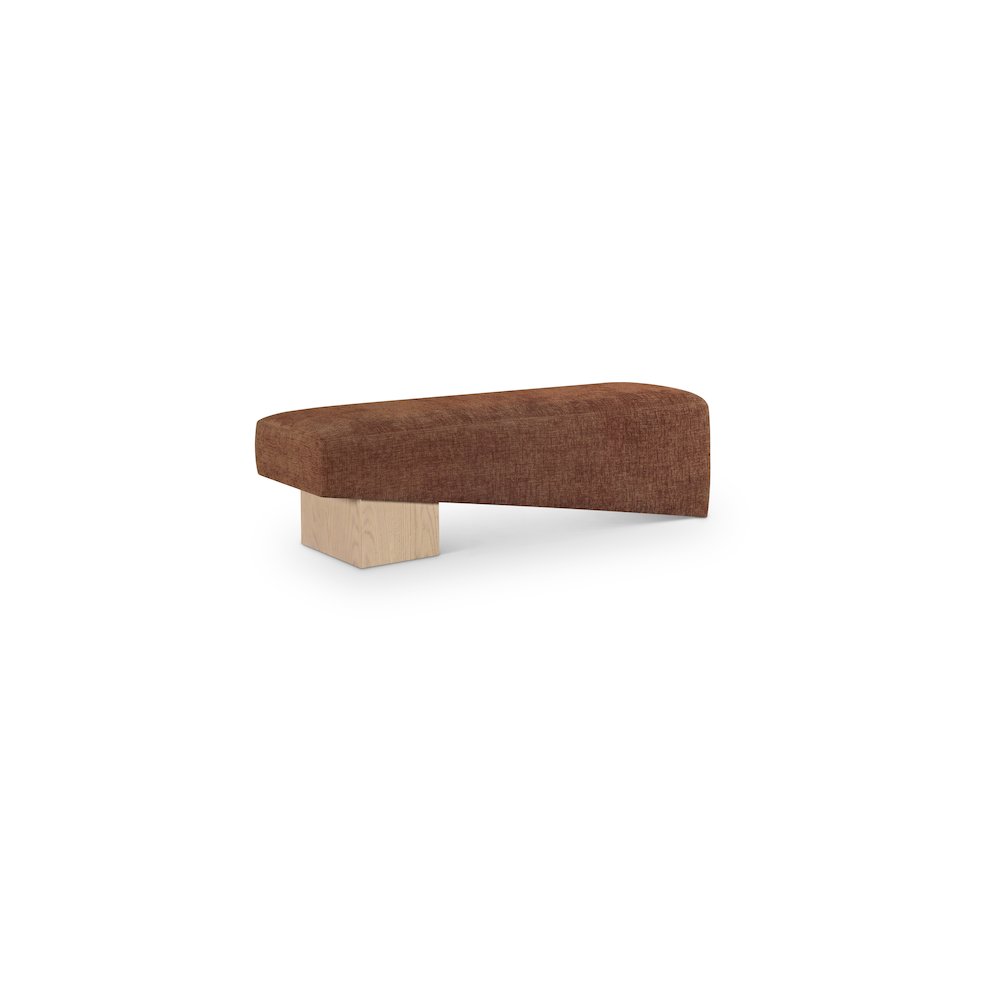 Alora Cognac Fabric Bench