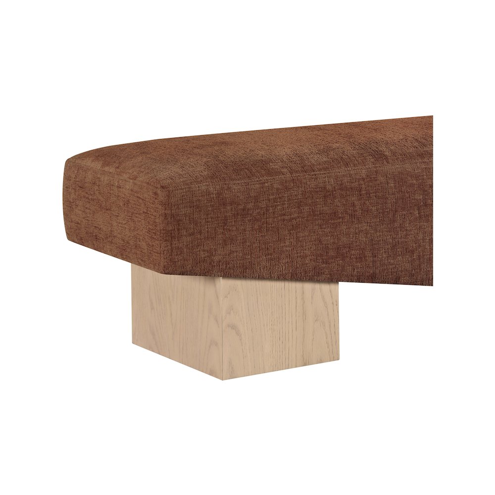 Alora Cognac Fabric Bench
