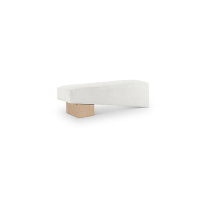 Alora Cream Fabric Bench