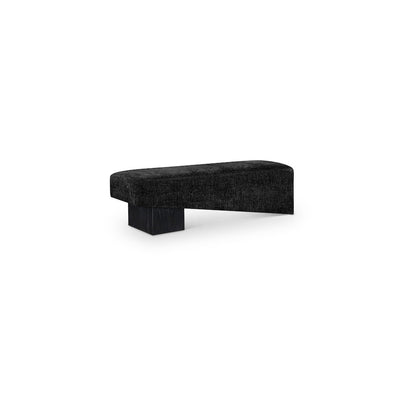 Alora Black Fabric Bench